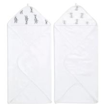 Aden + Anais Pack of 2 Essential Hooded Towel - Safari Babes