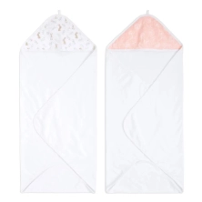 Aden + Anais Pack of 2 Essential Hooded Towel - Blushing Bunnies