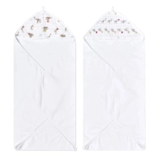 Aden + Anais Pack of 2 Essential Hooded Towel - Elephant Circus