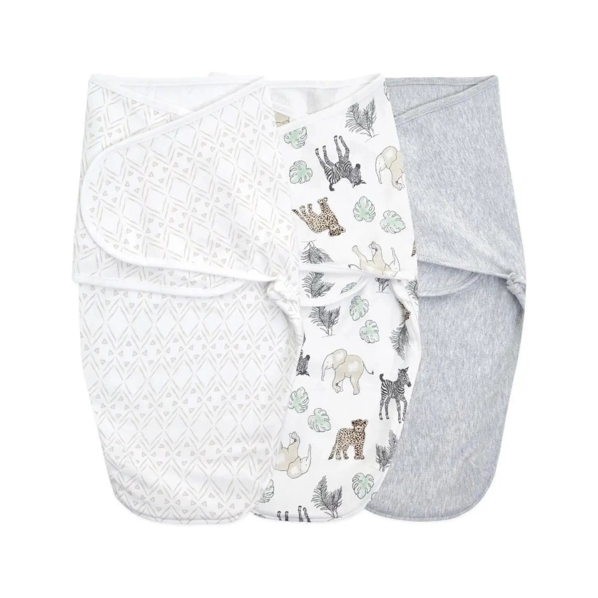 Image of Aden + Anais Pack of 3 Essential Easy Swaddle Wrap 1.0 TOG 0-3 Months - Toile (23-19-389)
