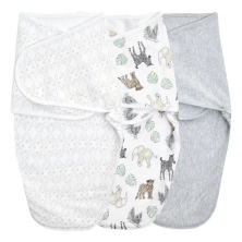 Aden + Anais Pack of 3 Essential Easy Swaddle Wrap 1.0 TOG 4-6 Months - Toile (23-19-390)