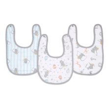 Aden + Anais Pack of 3 Essential Cotton Muslin Snap Bibs - Dumbo New Heights (23-19-331)