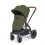 Ickle Bubba Stomp Luxe Black Frame Travel System With Stratus i-Size Carseat & Isofix Base-Woodland
