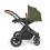 Ickle Bubba Stomp Luxe Black Frame Travel System With Stratus i-Size Carseat & Isofix Base-Woodland