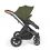 Ickle Bubba Stomp Luxe Black Frame Travel System With Stratus i-Size Carseat & Isofix Base-Woodland