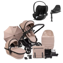 iCandy Peach 7 Bundle with Cybex Cloud T i-Size Car Seat & Base T - Cookie