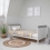 Tutti Bambini Rio Cot Bed-White/Dove Grey