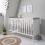 Tutti Bambini Rio Cot Bed-White/Dove Grey