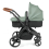 Ickle Bubba Stomp Urban 9 Piece Travel System with Astral Car Seat - Matte Black / Sage Green / Tan