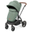Ickle Bubba Stomp Urban 9 Piece Travel System with Astral Car Seat - Matte Black / Sage Green / Tan
