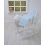Kiddies Kingdom Deluxe Kiddy-Pod White Wicker Moses Basket-Blue Dimple + Free Rocking Stand WorthÂ£25!