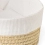 Clair de Lune Waffle Palm Moses Basket - White