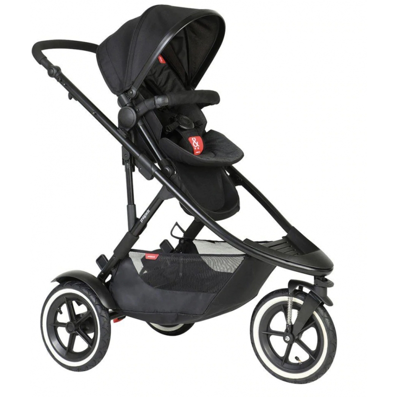 Phil & Teds Sport Verso Pushchair with Double Kit - Black