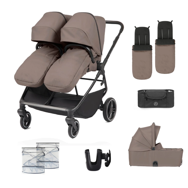 Ickle Bubba Altair 11 Piece Growing Families Pram Bundle - Mink
