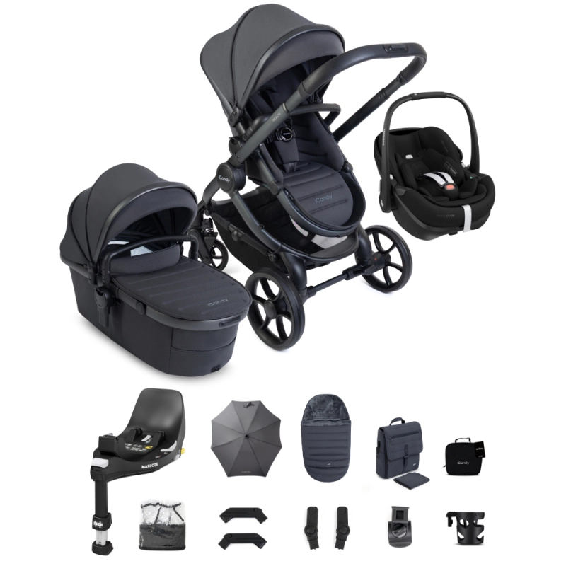 iCandy Peach 8 Maxi Cosi Pebble 360 Pro2 Complete Bundle - Grey/Black