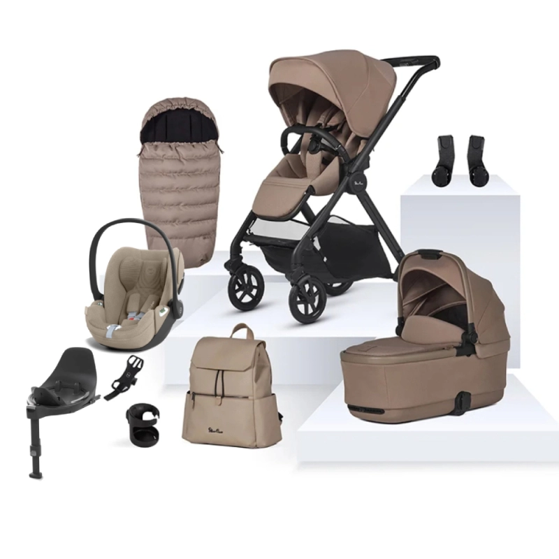 Silver Cross Reef 2 (Cloud T Plus) Ultimate Travel System Bundle - Mocha