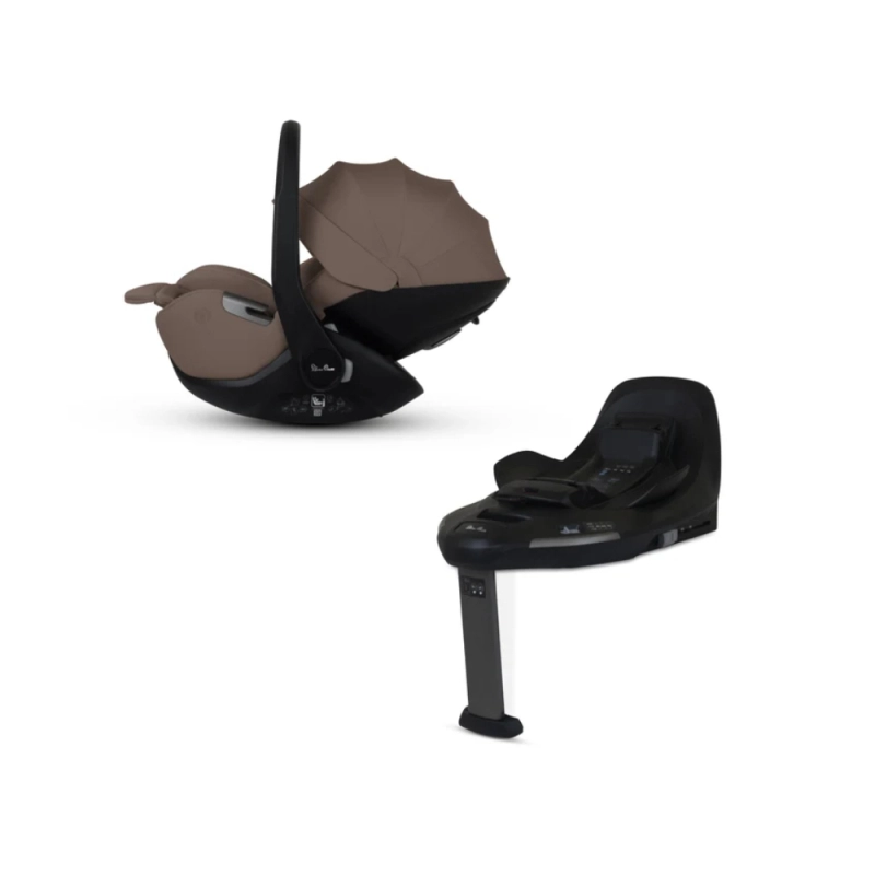Silver Cross Glide Plus 360 Group 0+ Infant Car Seat with Base Plus 360 -Timeless Cocoa