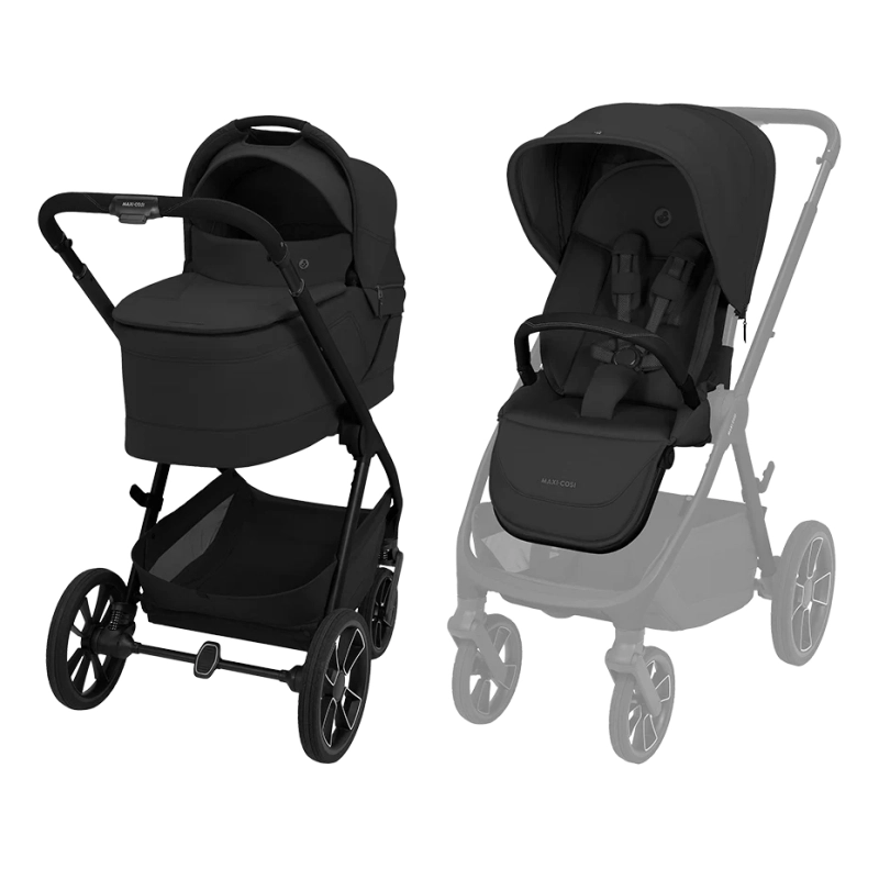 Maxi Cosi Oxford+ 2in1 Pram System - Onyx Black