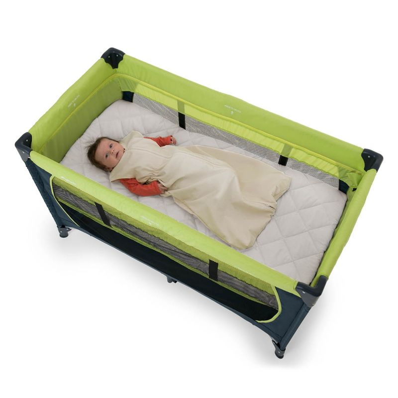 green travel cot