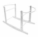 Kiddies Kingdom Deluxe Moses Basket Rocking Stand-White