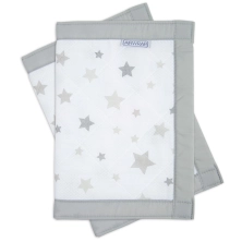 Airwrap 2 Sided Cot Protector-Silver Stars