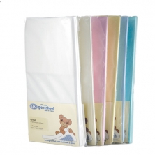 DK Glovesheets Fitted COTTON Sheet for Crib/Heritage Pram 85x40-White