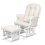 Kub Haywood Glider Nursing Chair and Stool-White