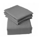 Kiddies Kingdom Deluxe 2 Pack Crib Fitted Sheets-Grey