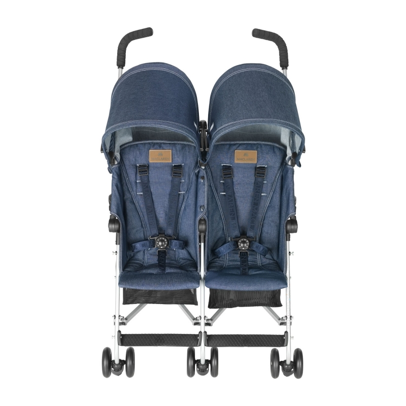 maclaren denim double stroller