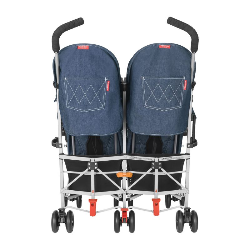 maclaren denim double stroller