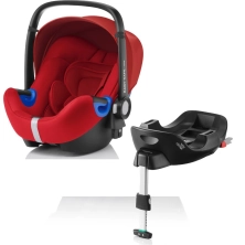 Britax Baby Safe i-Size Car Seat and i-Size Flex Base - Flame Red