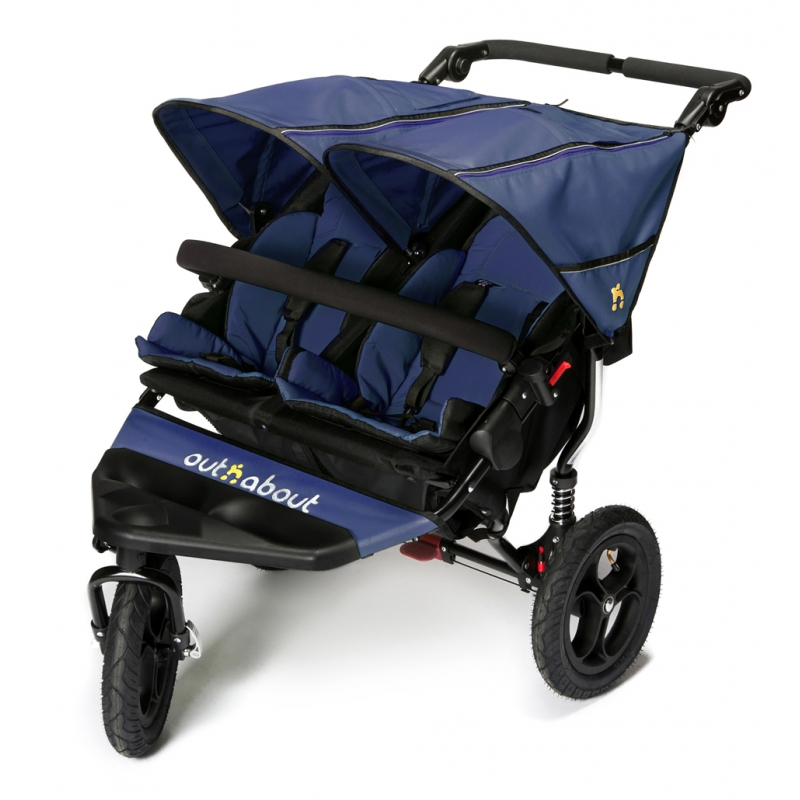 Out n About Nipper Double 360 V4 Stroller-Royal Navy 