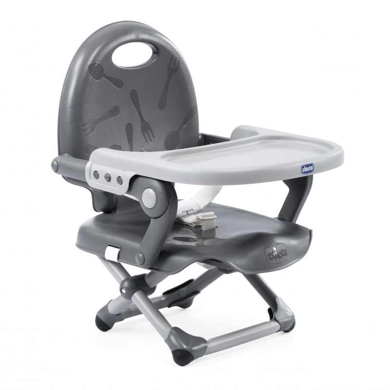 Chicco Pocket Portable Highchair Booster Seat-Grey 