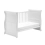 East Coast Alaska Sleigh Cot Bed-White + Underbed Drawer!