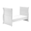 East Coast Alaska Sleigh Cot Bed-White + Underbed Drawer!