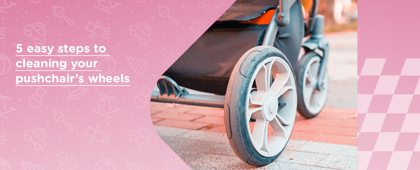 how to clean pram wheels