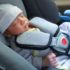 Cute,Newborn,Baby,Sleeping,In,Car,Seat,Safety,Belt,Lock